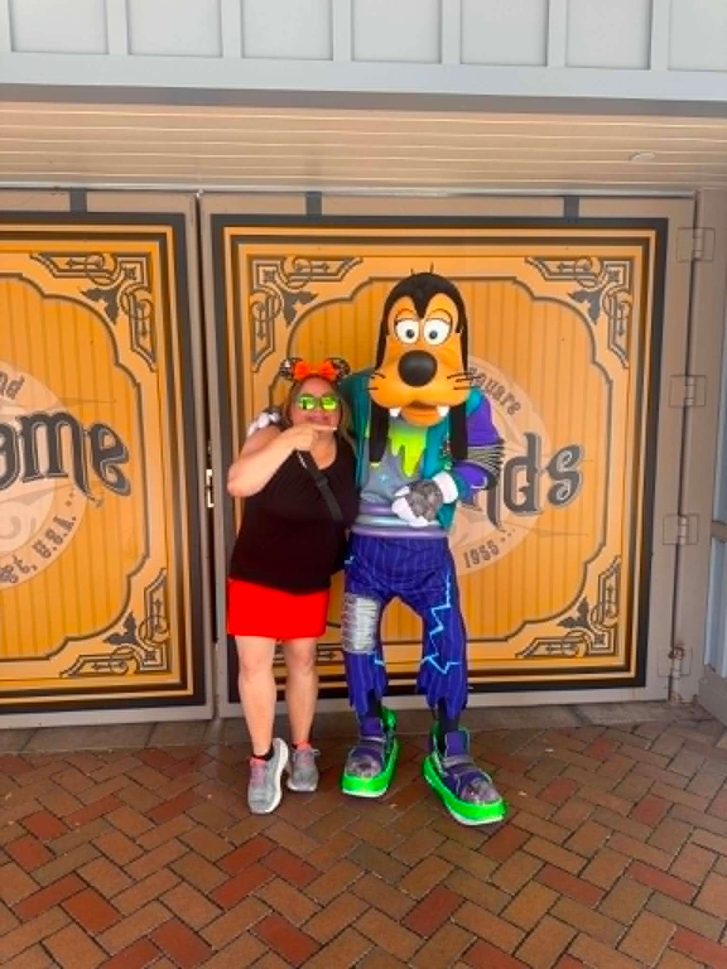 Diana with Powerline Goofy at Walt Disney World