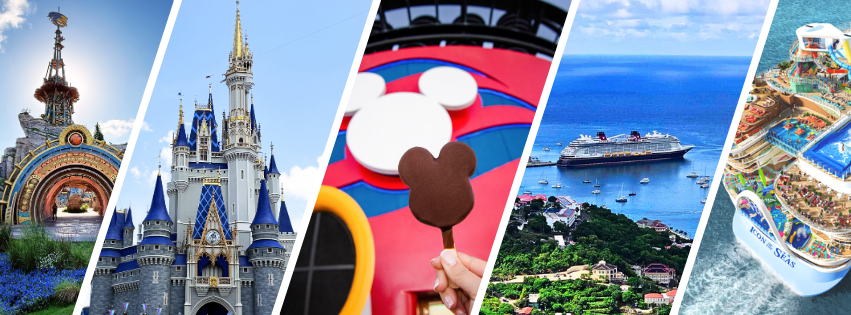 Disney parks, Disney Cruise Line and Royal Caribbean vacations
